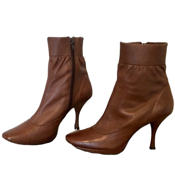 Hilary Radley Shoes - Hilary Radley Brown Leather Booties 6.5